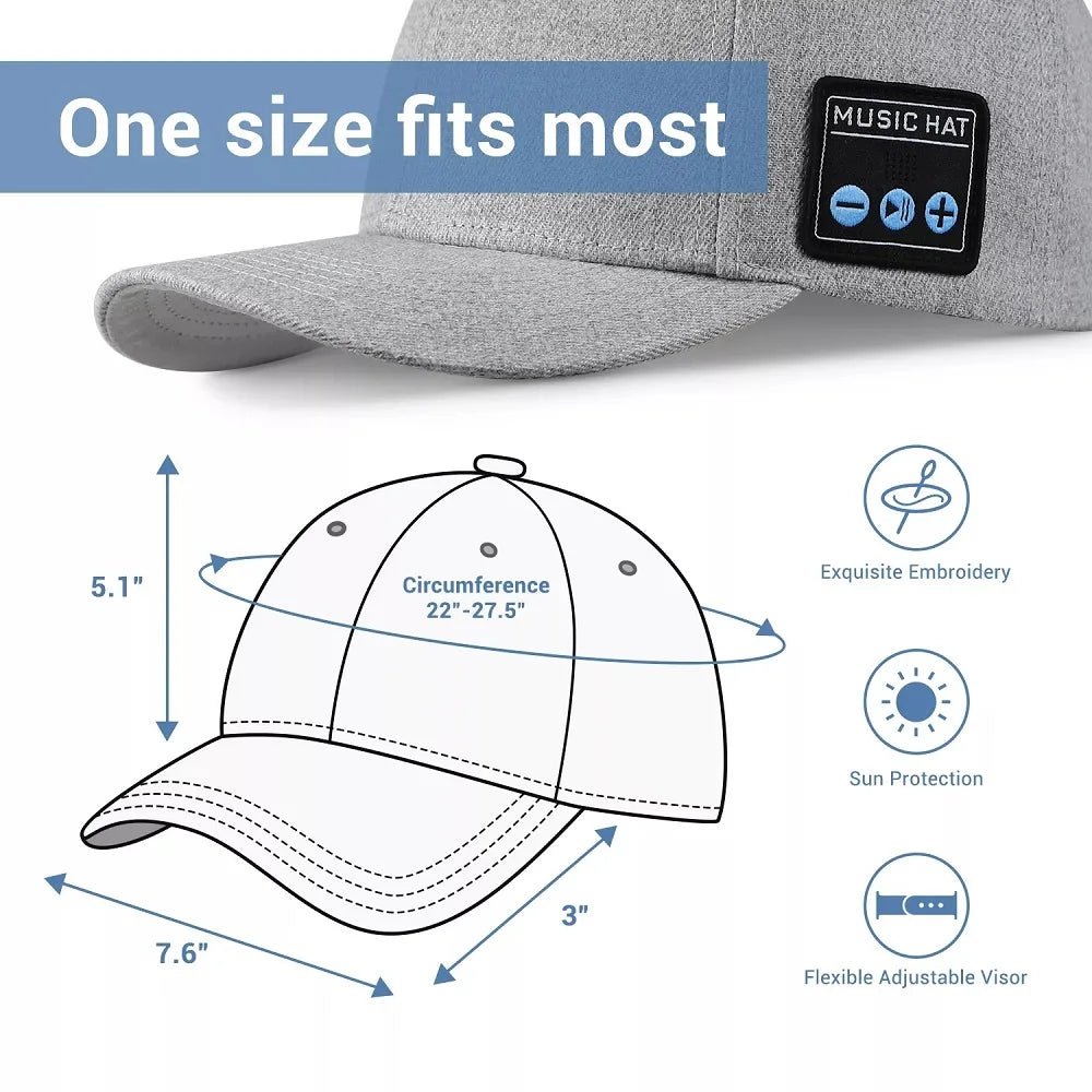 Hat with Bluetooth Speaker