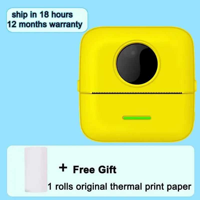 Portable Thermal Printer Mini Wirelessly BT 200Dpi Photo Label Memo Wrong Question Printing with USB Cable Imprimante Portable